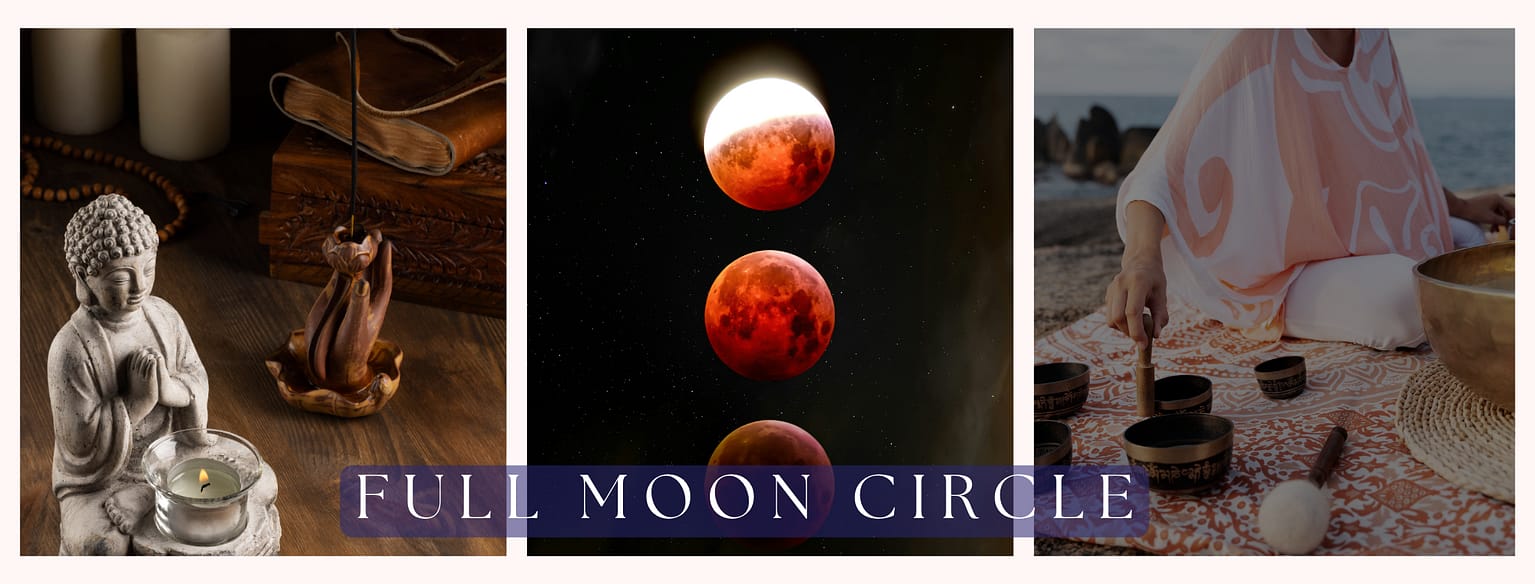 Full Moon Circle background